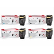 Xerox 006R04823, 006R04820, 006R04821, 006R04822 4-Color Toner Cartridge Bundle
