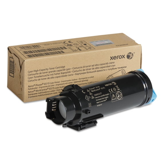 Xerox 106R03477 High-Yield Toner, 2400 Page-Yield, Cyan