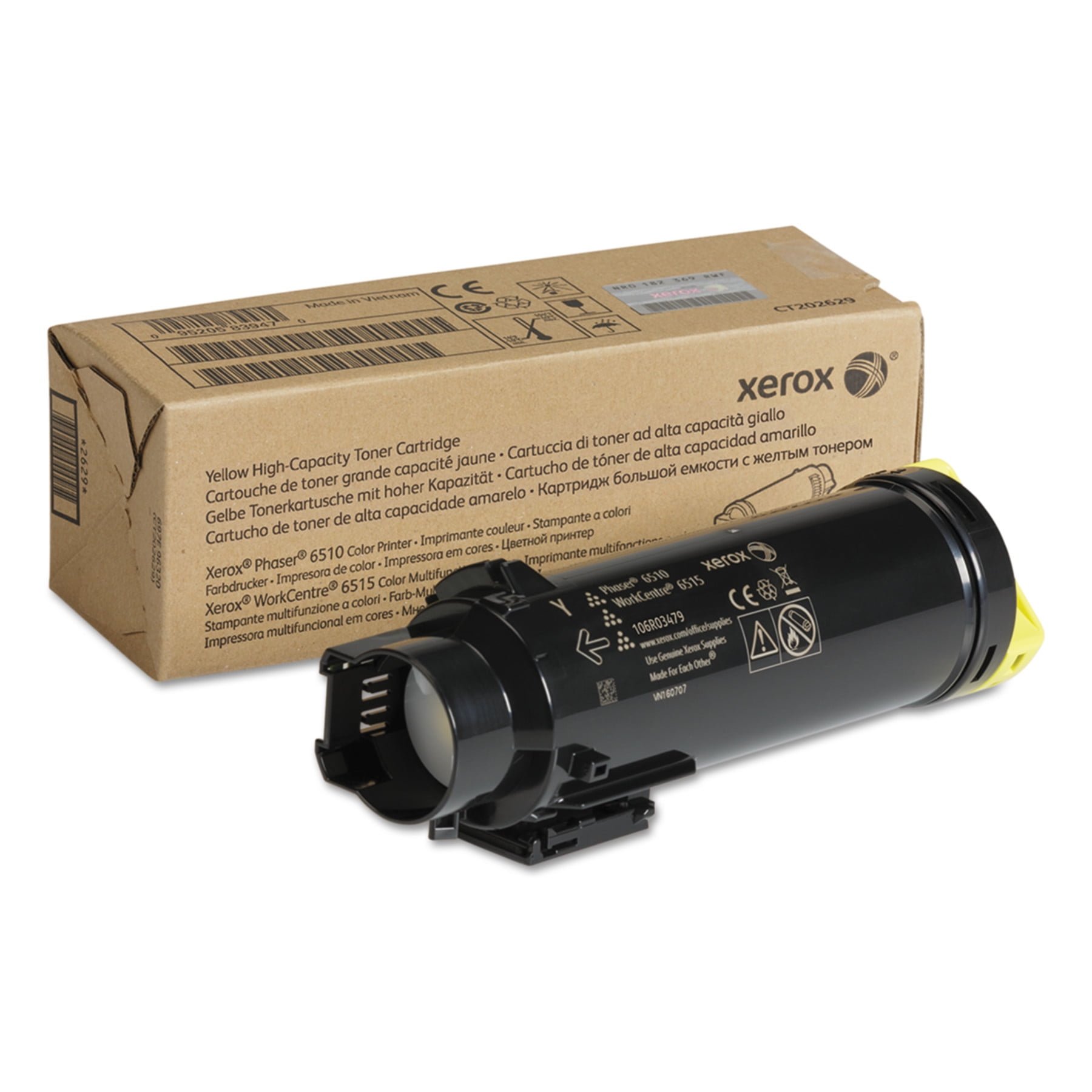 106R03479 High-Yield Toner, 2,400 Page-Yield, Yellow 106R03479 High-Yield Toner, 2,400 Page-Yield, Yellow