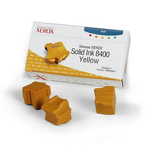Xerox 108R00607 Yellow OEM Ink Standard Yield (3 Sticks/Box)(10,200 Yield)