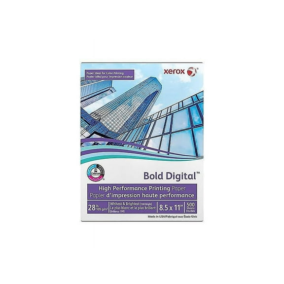 Xerox Bold Digital 8.5" x 11" Bond Paper 28 lbs. 100 Brightness 635560