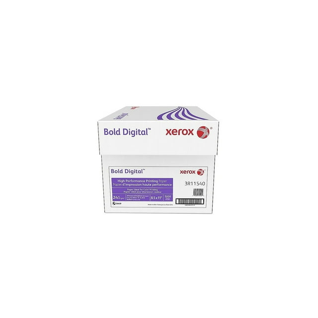 Xerox Bold Digital Printing Paper, 8 1/2 x 11, White, 500 Sheets