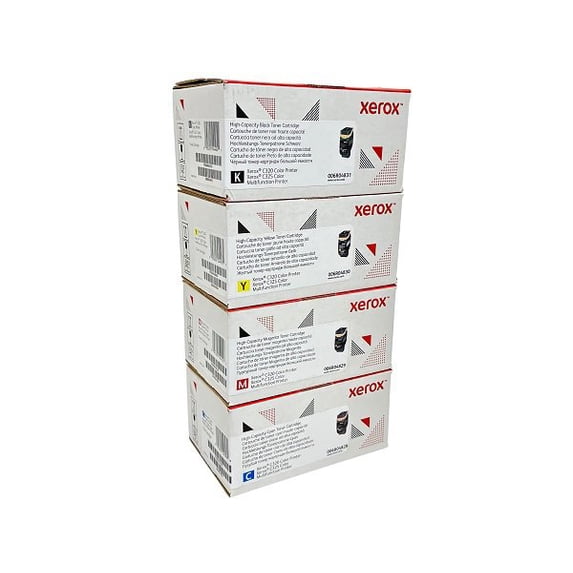 Xerox C325/C320 High-Yield Black/Cyan/Yellow/Magenta Toner Cartridge Set - 4PK - 006R04828, 006R04829, 006R04830, 006R04831,
