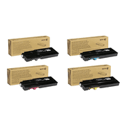 Xerox  C400 Black; Cyan; Magenta; Yellow Extra-High Yield Toner Cartridges Combo, Pack Of 4, 106R03524,106R03526,106R03527,106R03525