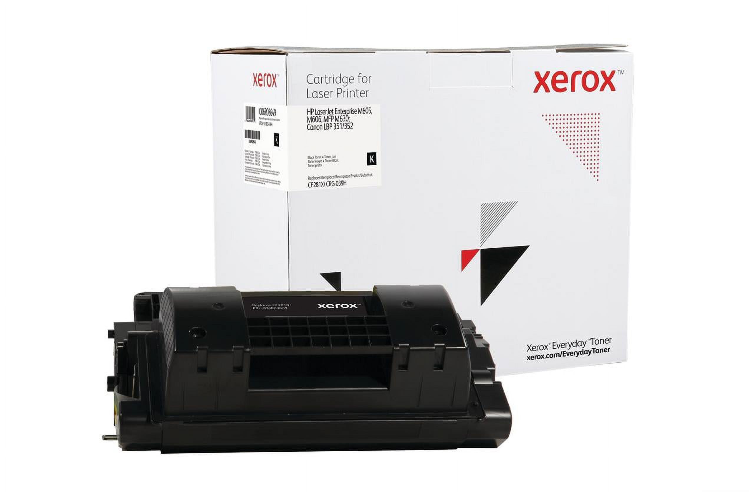 Xerox Everyday Black Toner compatible with HP 81X (CF281X), and Canon CRG-039 H, High Capacity - image 1 of 2
