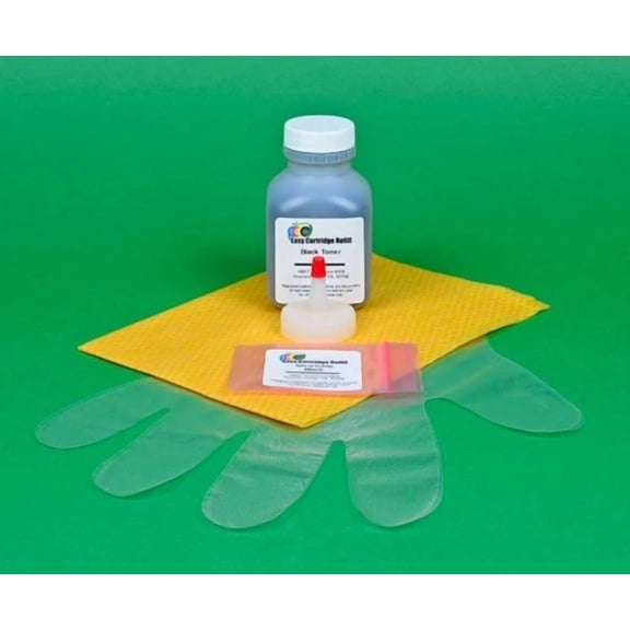 Xerox Phaser 6125 6125N 106R01334 Black Toner Refill Kit With Chip. 2K Pages