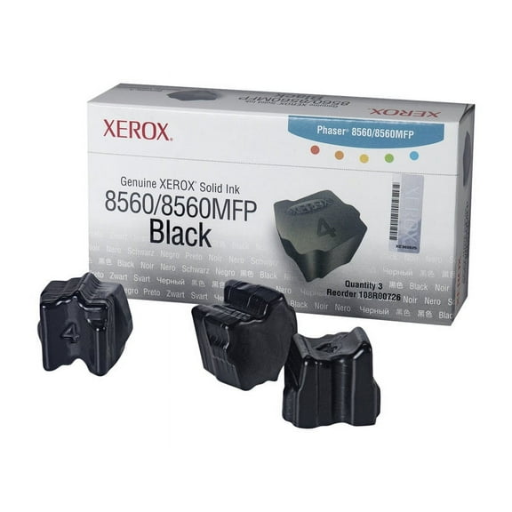 Xerox Phaser 8560MFP - 3-pack - black - original - solid - for Phaser 8560<br>(Sold without Xerox warranty  We are not affiliated with Xerox Inc.)