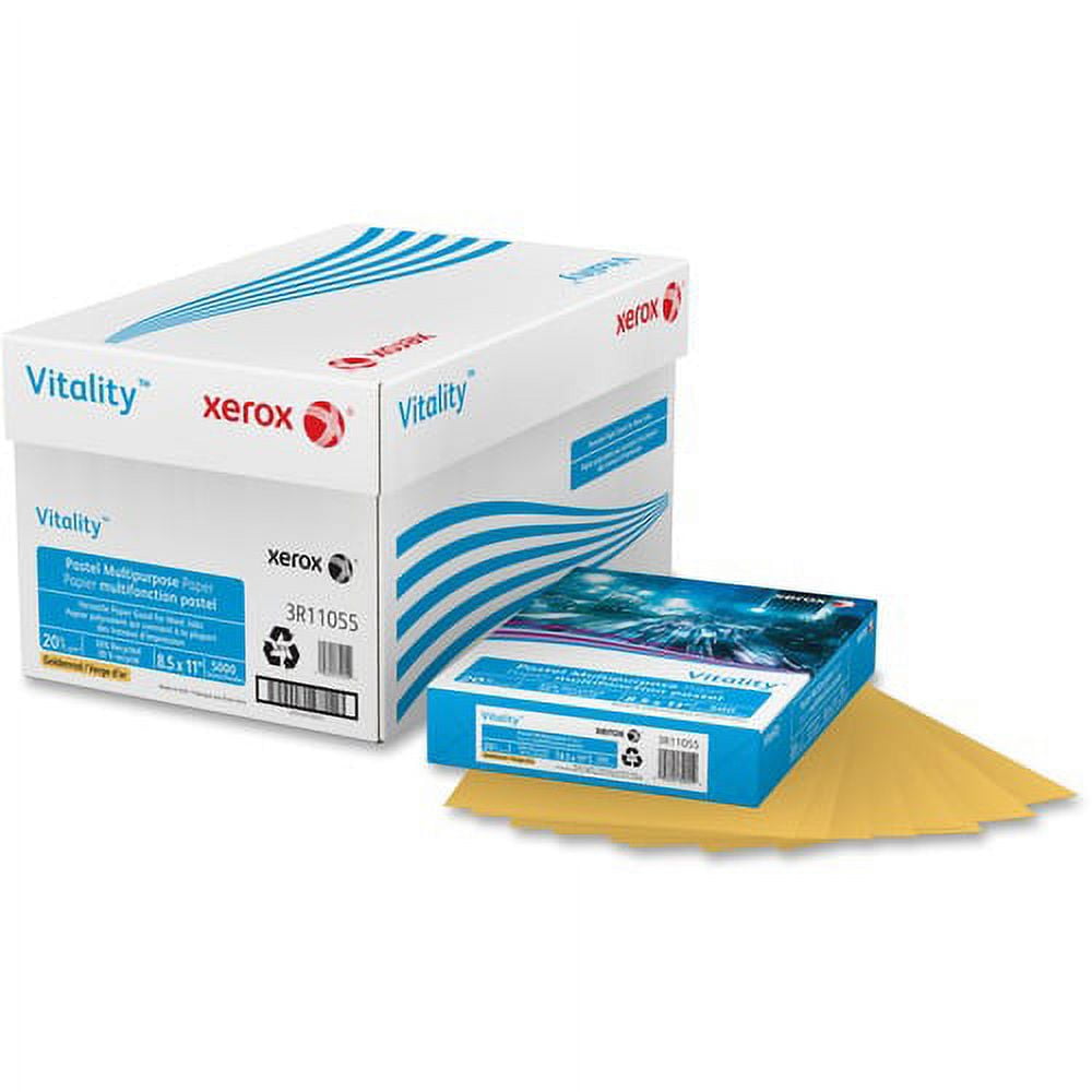 Xerox Vitality Pastel Multipurpose Paper - Goldenrod - Letter - 8 1/2