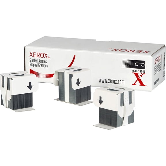 Xerox, XER008R12915, 008R12915 Staple Refills, 3 / Pack, Silver