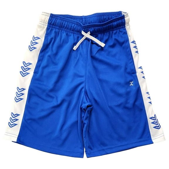 Xersion Boys Blue & White Stripe Athletic Basketball Gym Shorts XXS 4-5