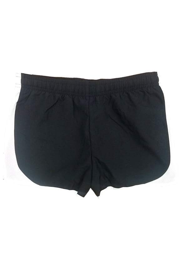 Girls Black & White Running Track Athletic Training Shorts XS (6-6X)