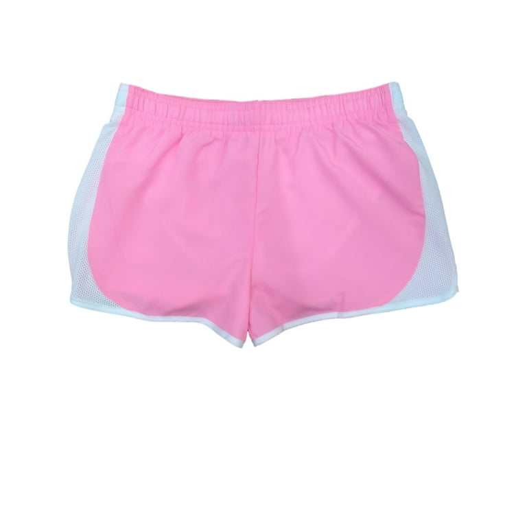 Xersion Girls Pink & White Running Track Athletic Training Shorts