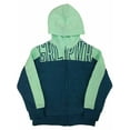 thumbnail image 1 of Xersion Girls Teal & Blue Girl Power Zip Front Hoodie Sweatshirt Jacket XS, 1 of 1