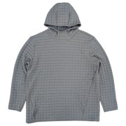 Xersion Tall Mens Gray Quilted Long Sleeve Training Hoodie Sweatshirt 2XLT