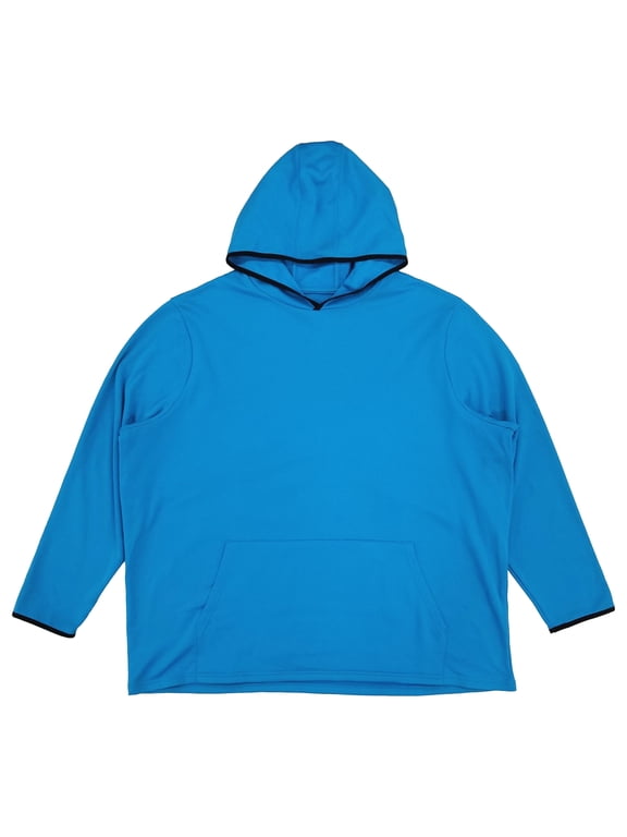 Mens Big & Tall Blue Quick-Dri Fleece Hoodie Activewear Sweatshirt 3XL