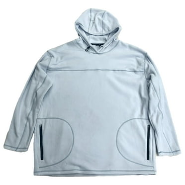 Xersion Mens Big & Tall Pale Blue Fleece Pull-Over Hoodie Sweatshirt 2XL