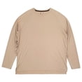 thumbnail image 1 of Xersion Mens Coastal Beige Long Sleeve Crew Studio T-Shirt XX-Large, 1 of 1