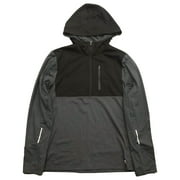 Xersion Mens Lightweight Gray & Black Reflective Hoodie Sweatshirt Jacket XXL