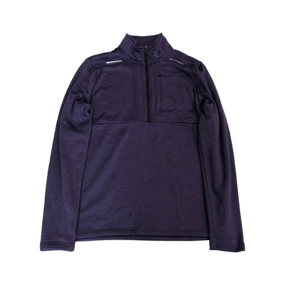 Xersion Mens Lightweight Purple 1/4 Zip Mock Neck Sweatshirt Jacket Shirt Large