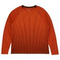 thumbnail image 1 of Xersion Mens Orange Burgundy Long Sleeve Training Tee Activewear T-Shirt Medium, 1 of 1