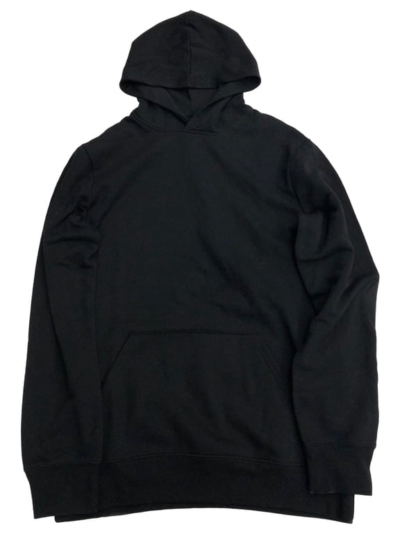 Mens Tall Black Quick Dry Brushed Fleece Athletic Hoodie Sweatshirt LT