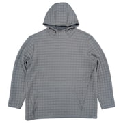 Xersion Tall Mens Gray Quilted Long Sleeve Training Hoodie Sweatshirt 2XLT