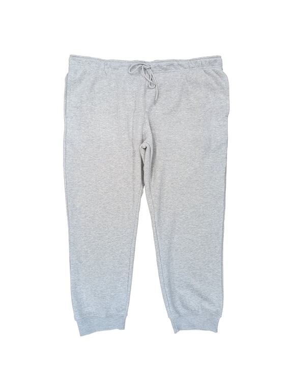 Tall Mens Heather Gray Classic Fleece Jogger Pant 4XLT