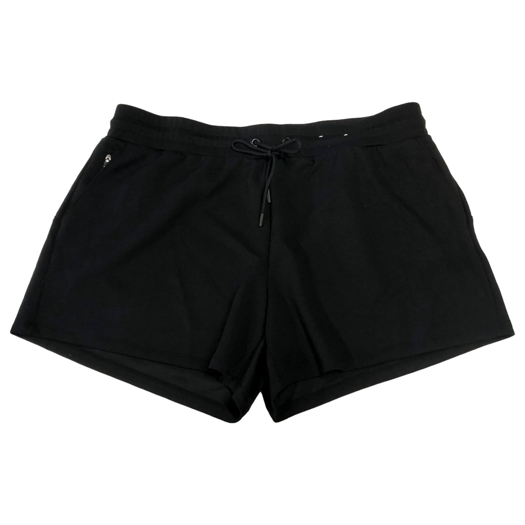 ウォーキング・ランニングウェア Discus athletic short black M Xersion Womens Black Elastic Waist Athletic Scuba Shorts 5