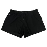 Xersion Womens Black Elastic Waist Athletic Scuba Shorts 5" Mid-Rise 3X