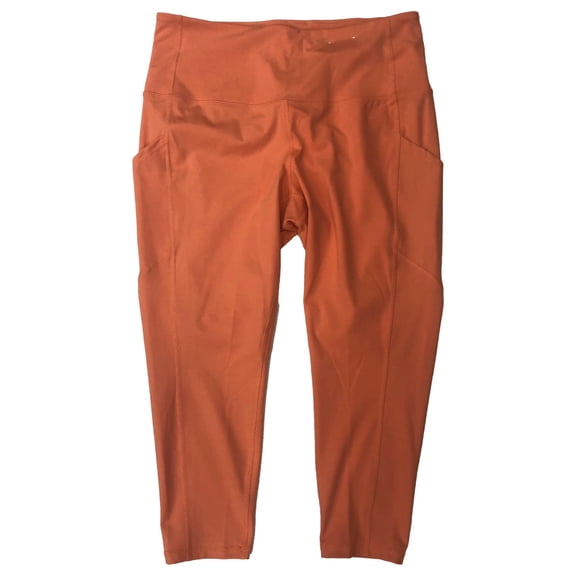 Xersion Womens Peach Athletic Fit Capri Leggings High Rise Stretch Pants 0X