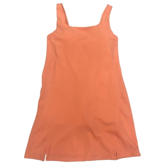 Xersion Womens Peach Athletic Tank Tennis Dress with Built in Shorts Small