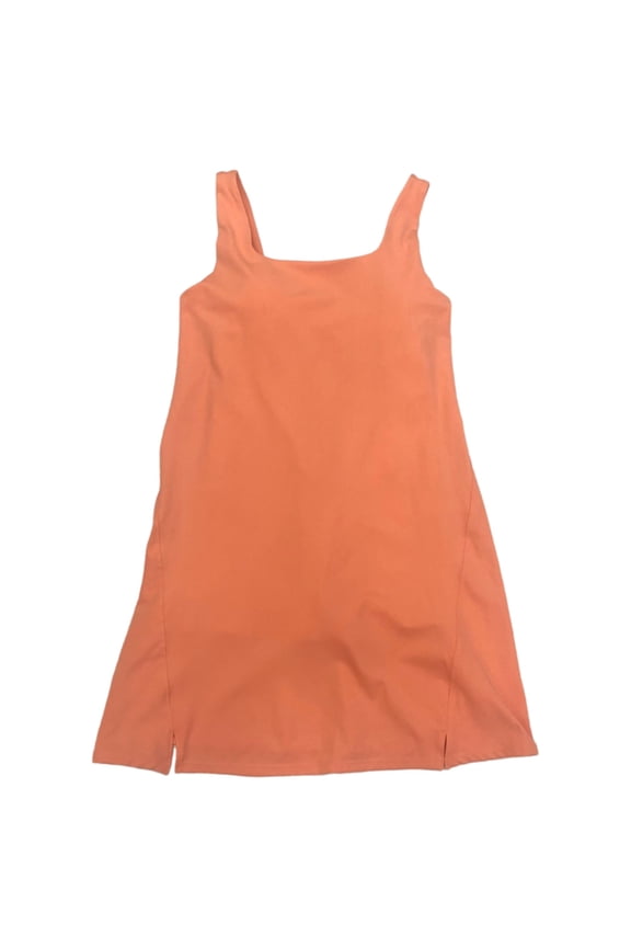 Womens Peach Athletic Tank Tennis Dress with Built in Shorts XS