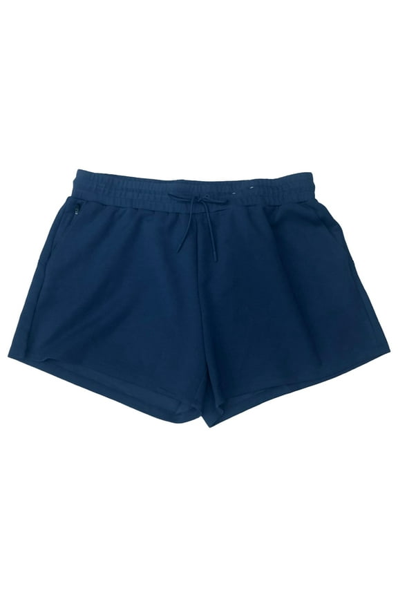 Womens Periwinkle Blue Athletic Shorts 5" Mid-Rise 3X