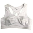 thumbnail image 1 of Xersion Womens White Medium Support Bonded Racer Back Sports Bra Small, 1 of 2