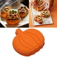 thumbnail image 1 of Xetio Silicone Molds, 1-Cavity Baking Molds, Pumpkin Mold, Pumpkin Shaped Cake Mold, Jack-O-Lantern Non-Stick Silicone Mold, Chocolate Jelly Fondant Cake Baking Mold, 1 of 4