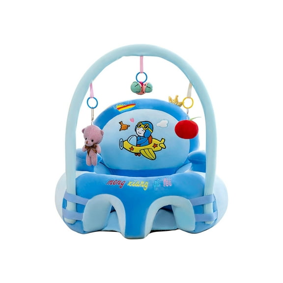 Xewsqmlo Baby Feeding Safety Seat Skin Cartoon Plush Learning Sit Chair Without Cotton