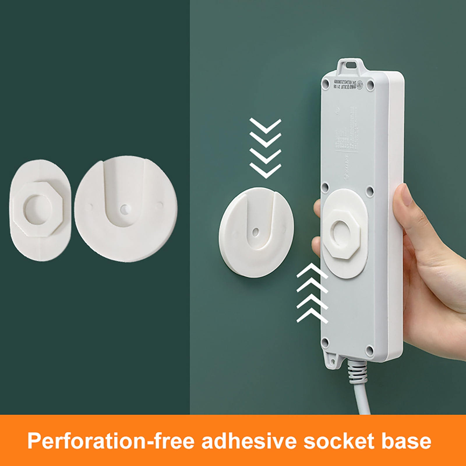 Xewsqmlo Wall-mounted Power Outlets Organizer Detachable Insert Type ...