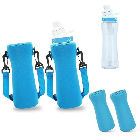Xeyise 2Pcs Thermal Water Bottle Cover for Cirkul Neoprene Sleeve Stylish Designs Flavored Insulation Water Bottle Protector