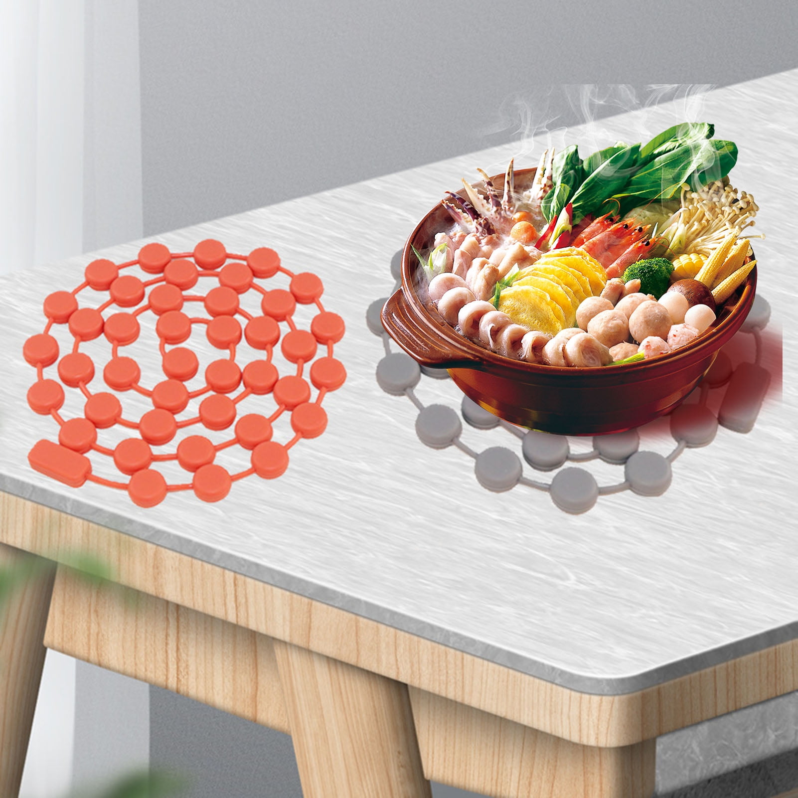 Xeyise Cup Mat Heat Insulation Flexible High Toughness Hollow Design ...