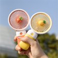 thumbnail image 1 of Xeyise Handheld Fan Eye-catching Detachable Plastic Colorful Pocket Fan with Stable Base for Home, 1 of 8