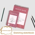 thumbnail image 1 of Xeyise Sketch Book Spiral Wire Bound Hardcover 100 Sheets Acid Free No Bleed Thick Paper Artist Art Student Sketching Drawing Writing Sketchbook Art Supplies, 1 of 8