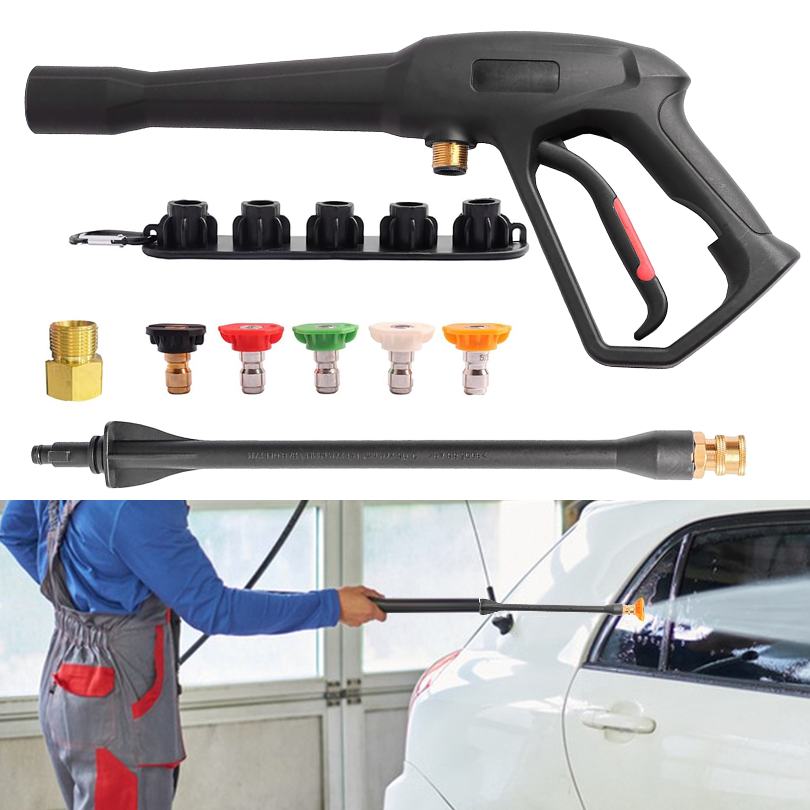Xeyise Sprinkler Pressure Washer Spray Ejector with Jet Wand And 5