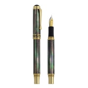 Xezo Xezo Maestro  18K Gold Plated Fountain Pen Fine Nib - Tahitian Black Mother of Pearl