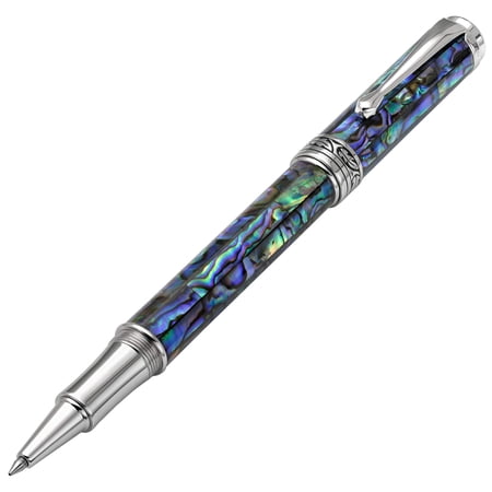 Xezo Xezo Maestro® Paua Abalone Sea Shell Rollerball Pen - Platinum Plated