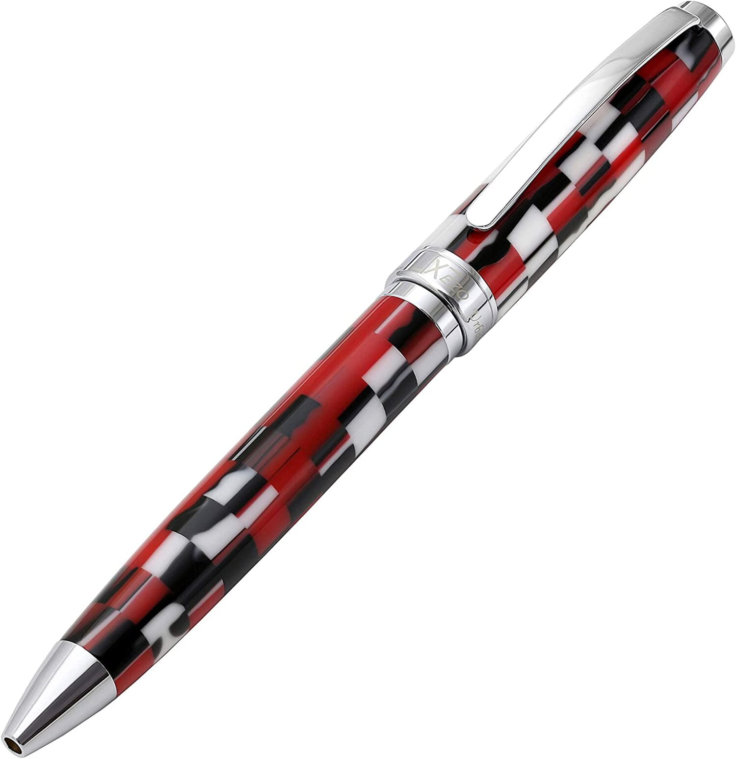 Xezo Urbanite II Acrylic  Brass Ballpoint Pen - Trek Red