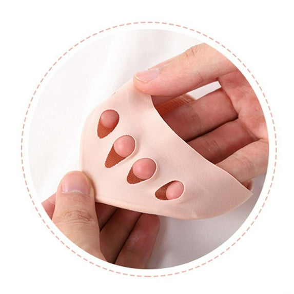 Xfvqtps 1 Pairs Fabric Forefoot Pads Womens High Heels Invisible Honeycomb Comfortable Non Slip Corrective Toe Pink