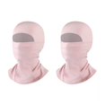 thumbnail image 1 of Xfvqtps 2PC Balaclava Face Mask for Child Ski Outdoor Sports Windproof Balaclava Cap Solid Color Full Face Mask Stretch Soft Winter Insulated Neck Protection Hood Pink+Pink, 1 of 8