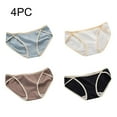 thumbnail image 1 of Xfvqtps 4PCS Teen Girls Underwear Cotton Soft Solid Color Slit Panties Comfortable Breathable Briefs for 14-16 Years Multicolor, 1 of 9