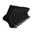 thumbnail image 1 of Xfvqtps 5 Pairs Sports Socks for Mens Towel Bottom Mid Tube Solid Color Simplicity Thickened Elastic Comfortable Breathable Sweat Absorbing Soft Running Mountaineering Socks Black, 1 of 4