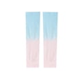 thumbnail image 1 of Xfvqtps Arm Sleeves for Kids Long Fingerless Gloves with Thumb Hole UV Sun Protection Gradient Color Breathable Cooling Reusable Travel Summer Ice Armguard Sleeves for 4-10 Years, 1 of 5